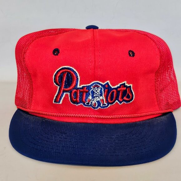 VTG 80 s New England Patriots Mesh Sports Specialties Trucker Hat NFL NWOT - Picture 1 of 7